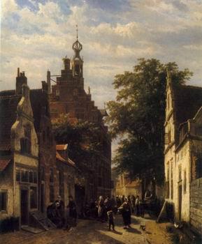 unknow artist European city landscape, street landsacpe, construction, frontstore, building and architecture. 166 oil painting picture